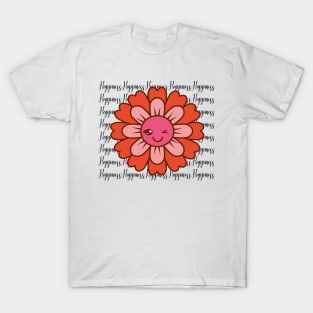 Happiness Happy Flowers T-Shirt